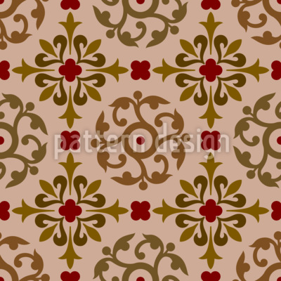 Quand la d&eacute;coration rencontre la g&eacute;om&eacute;trie Motif Vectoriel Sans Couture