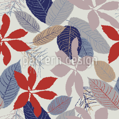 Herfstbosbodem Naadloos vectorpatroon ontwerp