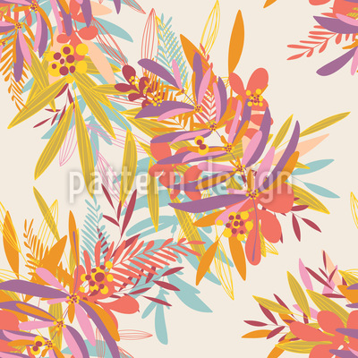 Tropisch pluche Naadloos vectorpatroon ontwerp