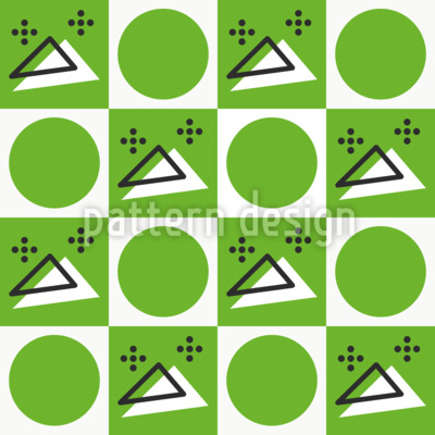 Geometrischer Spross Nahtloses Vektormuster