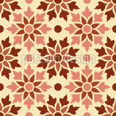 Gremio de flores Estampado Vectorial Sin Costura