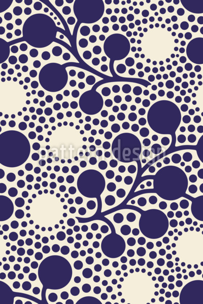 P&uuml;nktchen Beeren Nahtloses Vektormuster