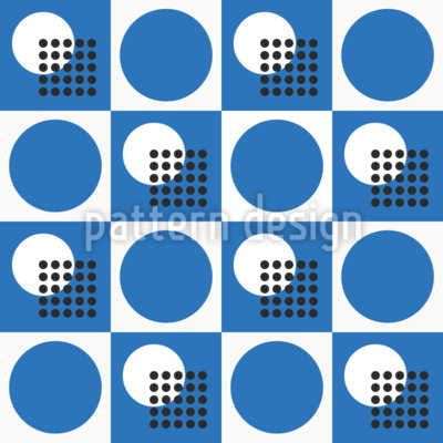 Geometric Snowfall Seamless Vector Pattern Design