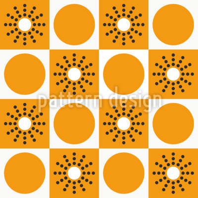 Pulse solaire Motif Vectoriel Sans Couture