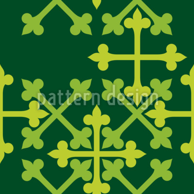 Cruces adornadas Estampado Vectorial Sin Costura