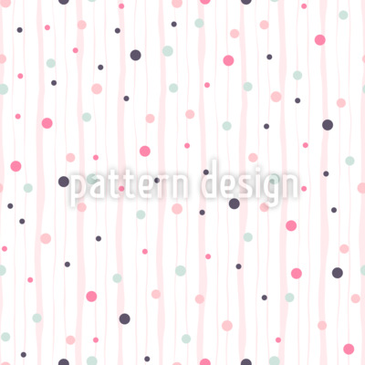 Party-Punkte und Linien Nahtloses Vektormuster