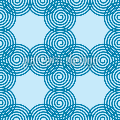Spiraling Grid Seamless Vector Pattern Design
