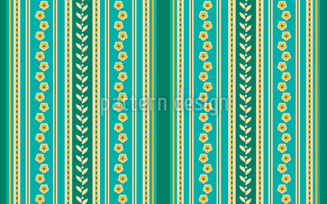 Elegant Ornamental Stripes  Seamless Vector Pattern Design