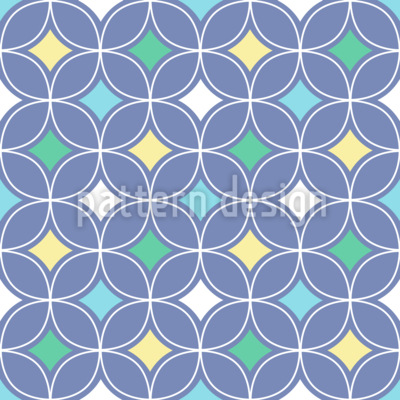 Azulejos Diamond Leaf Estampado Vectorial Sin Costura