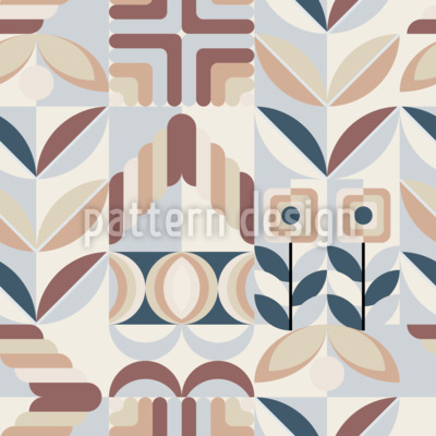 Kunterbunte Geometric Retro-Kollektion Nahtloses Vektormuster