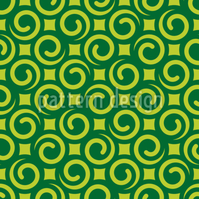 Remolinos venenosos Estampado Vectorial Sin Costura