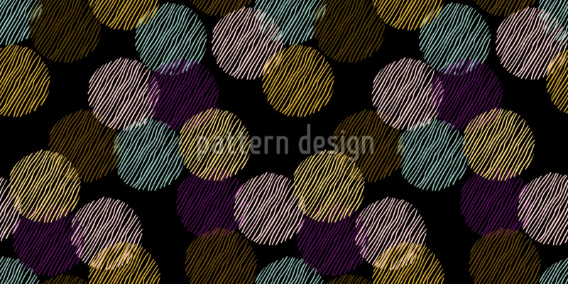 Puntos ondulados Estampado Vectorial Sin Costura