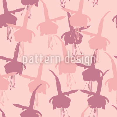 Silueta fucsia Estampado Vectorial Sin Costura