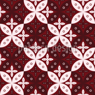 Javanesisk batik inspireret S&oslash;ml&oslash;s vektorm&oslash;nsterdesign