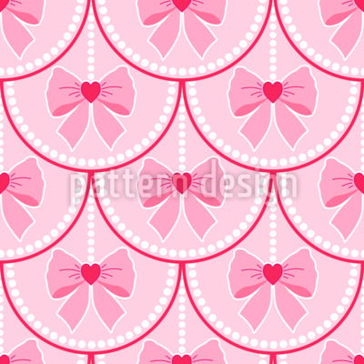 N&oelig;uds festifs pour la Saint-Valentin Motif Vectoriel Sans Couture