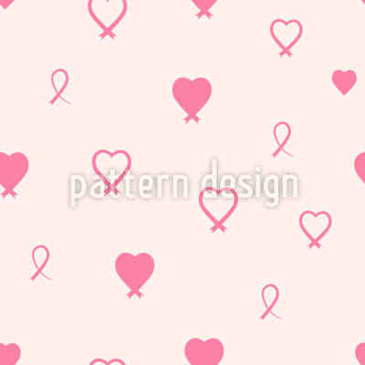 Brustkrebs Bewusstsein Nahtloses Vektormuster