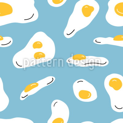 Fr&uuml;hst&uuml;ckseier Nahtloses Vektormuster