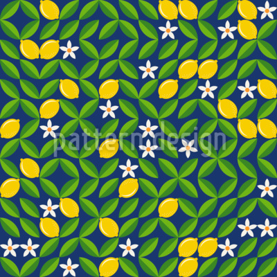 Jardin d'agrumes Motif Vectoriel Sans Couture