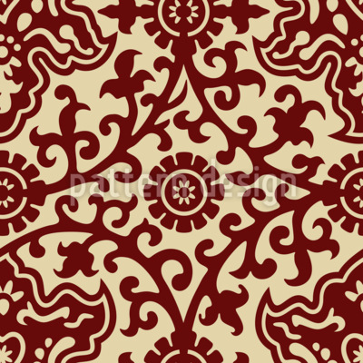 Herencia oriental Estampado Vectorial Sin Costura