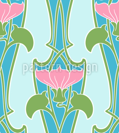 Obelisco floral Estampado Vectorial Sin Costura