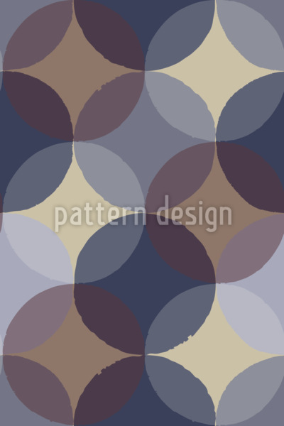 不透明的圆圈 无缝矢量模式设计