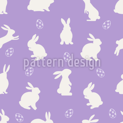 Osterhasen Harmonie Nahtloses Vektormuster