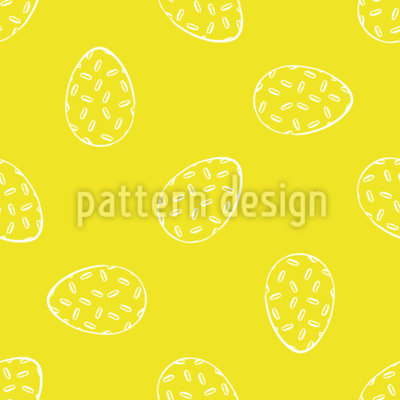 Oeufs de P&acirc;ques dessin&eacute;s &agrave; la main Motif Vectoriel Sans Couture