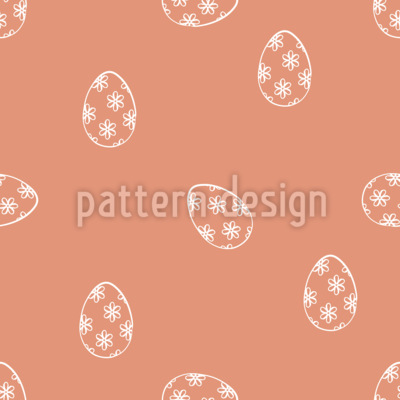 Huevos de Pascua dibujados Estampado Vectorial Sin Costura