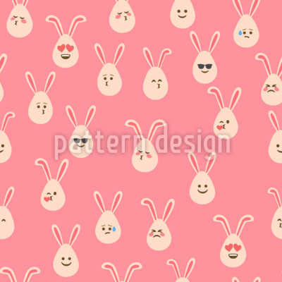 Emoticon Eier Nahtloses Vektormuster