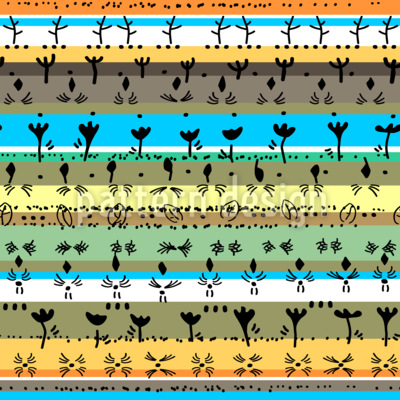Lebendige Ethno-Kunst Nahtloses Vektormuster