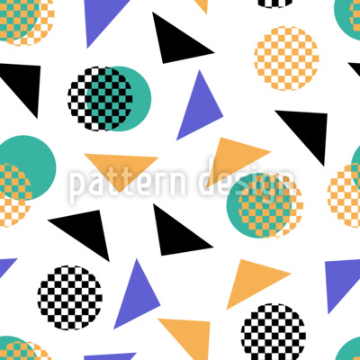 Achtziger Energie Nahtloses Vektormuster