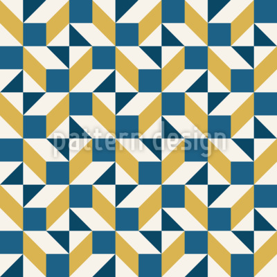 Cube Illusions Seamless Vector Pattern Design