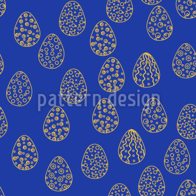 Arte del huevo de pascua Estampado Vectorial Sin Costura