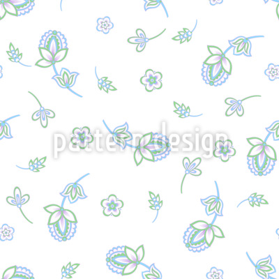 Nunca hay suficientes flores Estampado Vectorial Sin Costura