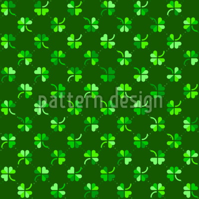 Dia de sorte Design de padr&atilde;o vetorial sem costura