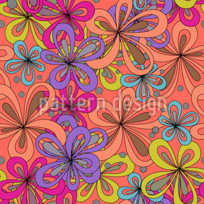 Groovy Garden S&oslash;ml&oslash;s design med vektor