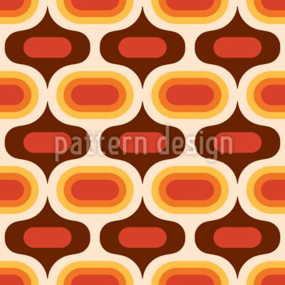 Ogee Ovals i retrostil S&oslash;ml&oslash;s design med vektor