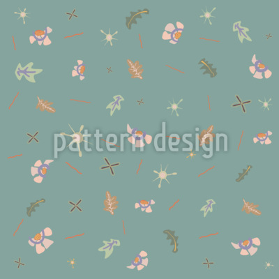 Caos floral abstracto Estampado Vectorial Sin Costura