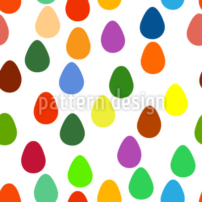 Oeufs de P&acirc;ques simplifi&eacute;s et &eacute;clatants Motif Vectoriel Sans Couture