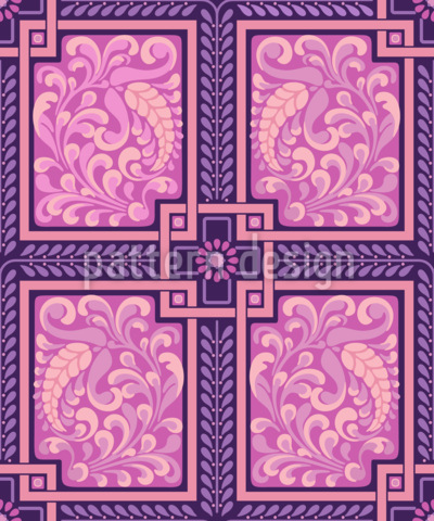 Cachemir artesonado Estampado Vectorial Sin Costura