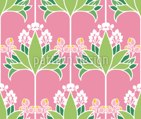 Elegante Fr&uuml;hlingsblumendeko Nahtloses Vektormuster