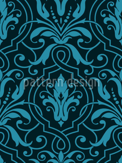 繊細なラインとリーフ シームレスなベクトルパターン設計