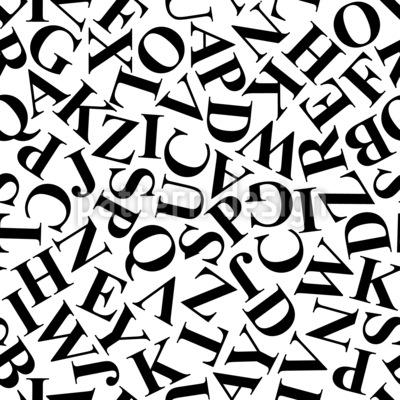 Lost Letters Seamless Vector Pattern Design