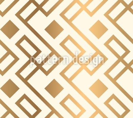 Goldenes unregelm&auml;&szlig;iges Gitter Nahtloses Vektormuster