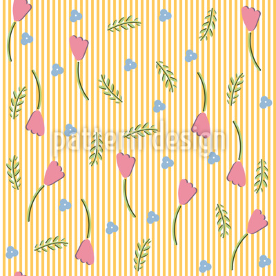 Primavera rayada Estampado Vectorial Sin Costura