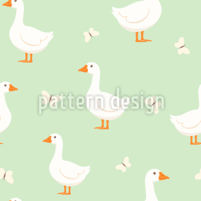 Ganso de primavera Estampado Vectorial Sin Costura