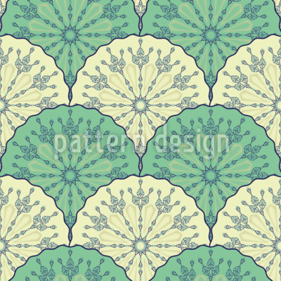 Ingewikkelde gepixelde ventilatoren Naadloos vectorpatroon ontwerp