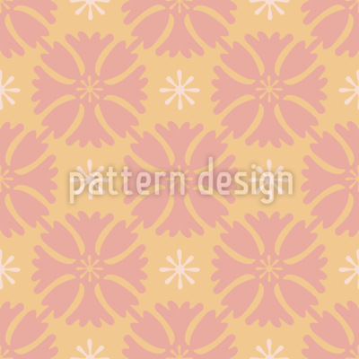 Stilisierte Asteracea Nahtloses Vektormuster