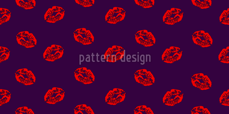 Besos Estampado Vectorial Sin Costura