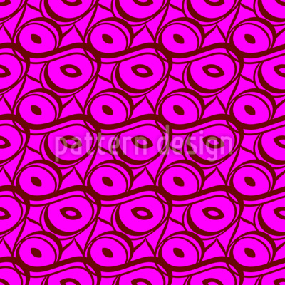 Abstrakt ineinander verschlungene Linien Nahtloses Vektormuster